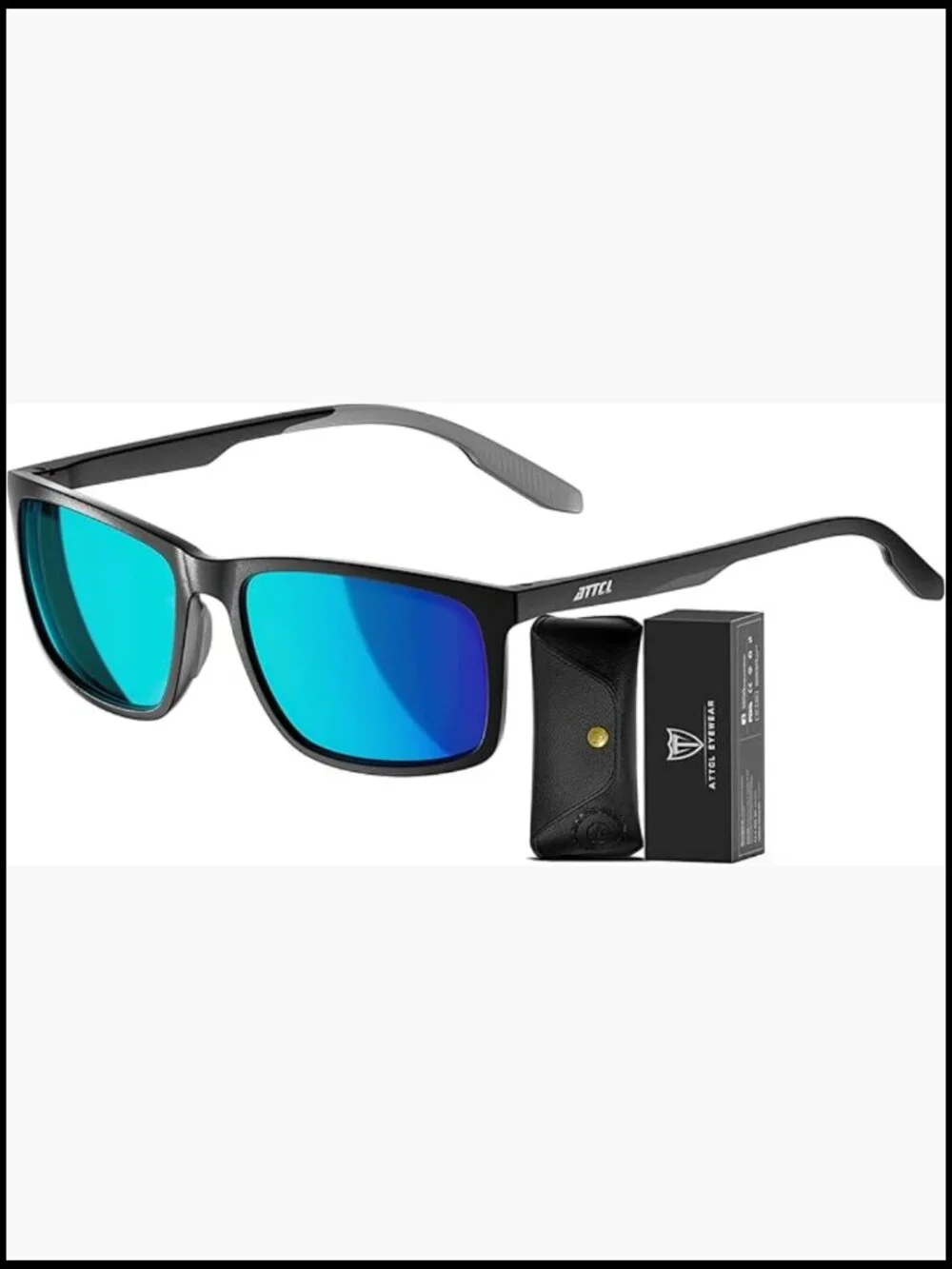 Polarized Sunglasses UV400 Protection Square TR90 Frame for Driving Golf Outdoor